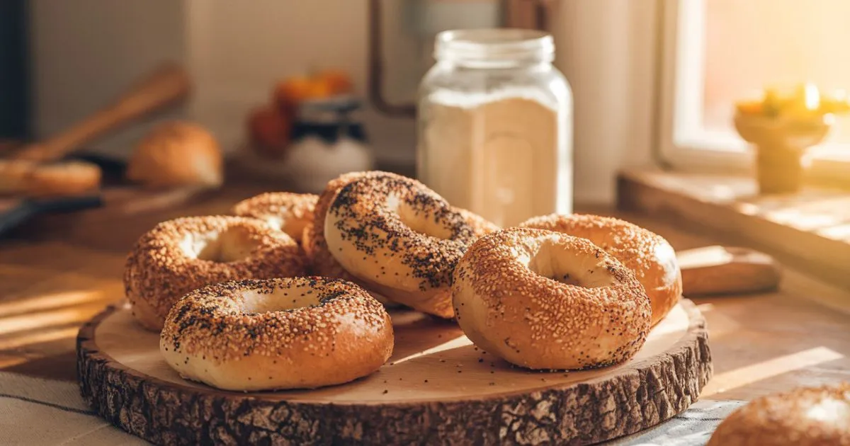 sourdough discard bagels